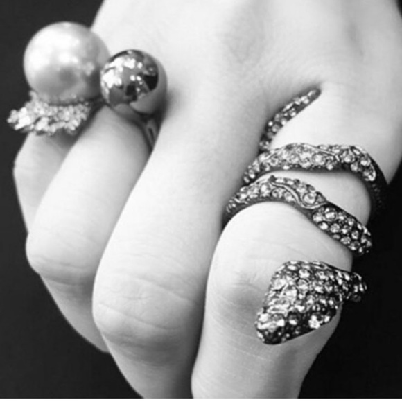 Alexis Bittar Jewelry - Alexis Bittar Elements Coiled Serpent Snake Ring